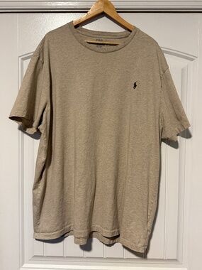 Polo Ralph Lauren Beige/Tan T-Shirt Men’s 3XB Big & Tall Classic Pony Logo